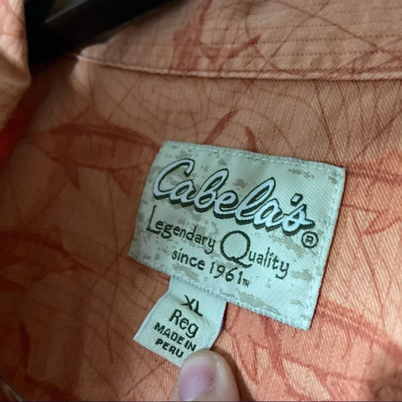 100% Cotton Fishing Shirt 100% Cotton Outdoors Button Up Lightweight Size XL Reg - Picture 6 of 10